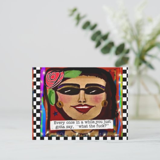 Carte postale (Debout devant)