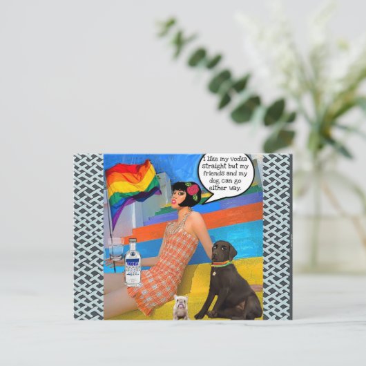 Carte postale (Debout devant)