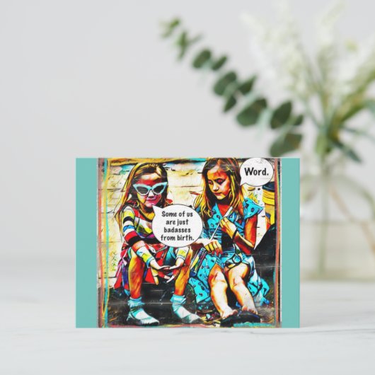 Carte postale (Debout devant)