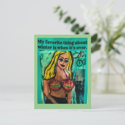 Carte postale (Debout devant)