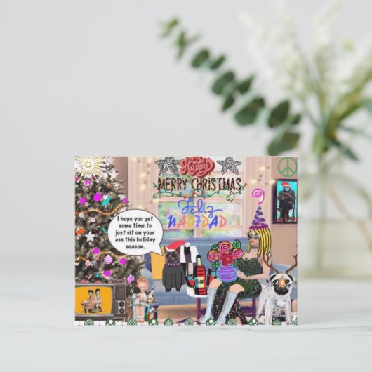 Carte postale (Debout devant)