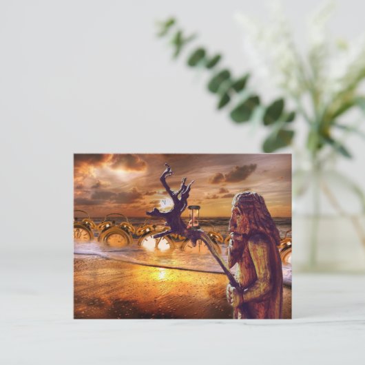 carte postale (Debout devant)