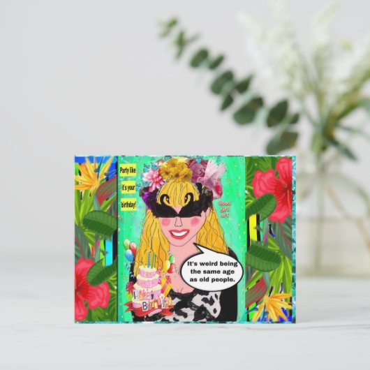 Carte postale (Debout devant)