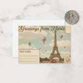 CARTE POSTALE (Devant/Arrière en situation)