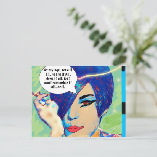 Carte postale (Debout devant)