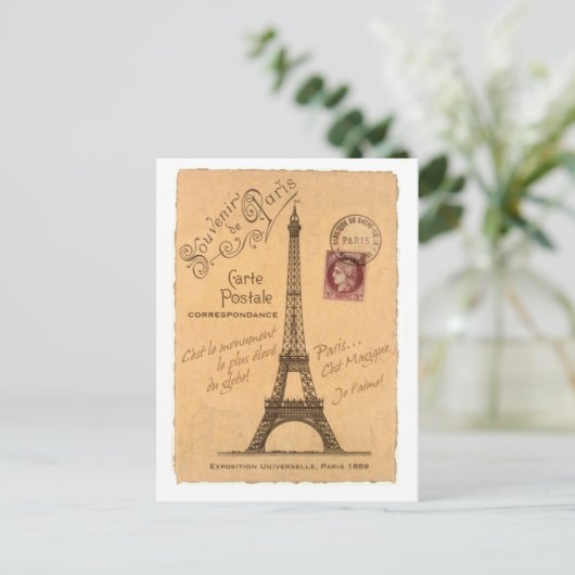 Carte postale (Debout devant)