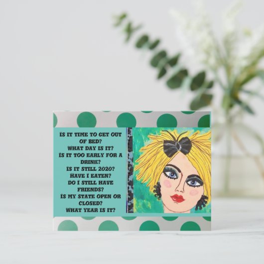 Carte postale (Debout devant)