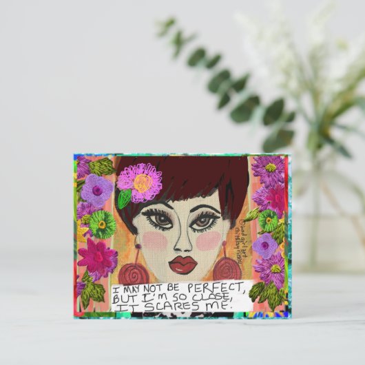 Carte postale (Debout devant)