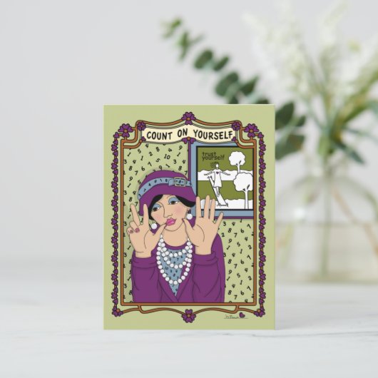 Carte postale (Debout devant)