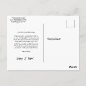 Carte postale (Dos)