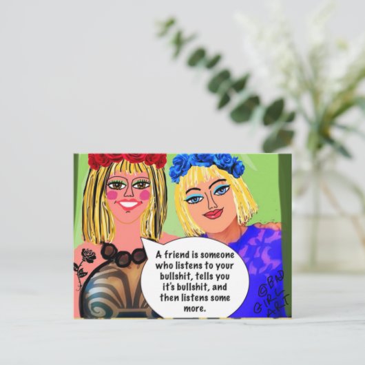 Carte postale (Debout devant)