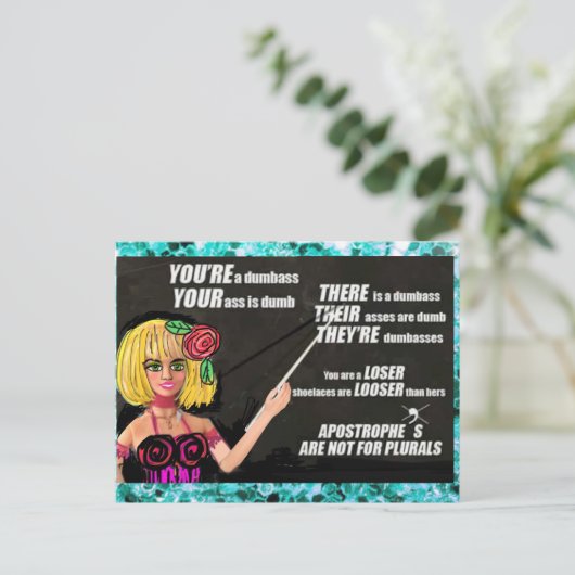 Carte postale (Debout devant)