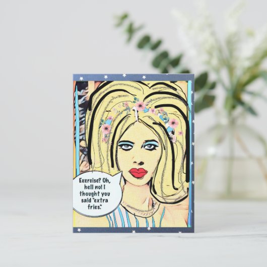 CARTE POSTALE (Debout devant)