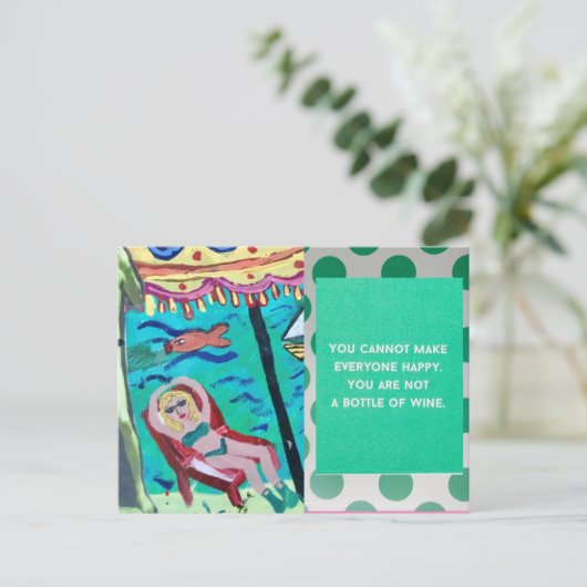 Carte postale (Debout devant)