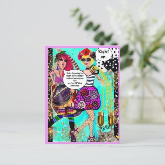 CARTE POSTALE (Debout devant)