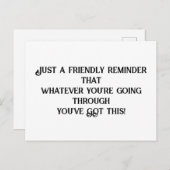 Carte postale (Devant / Derrière)