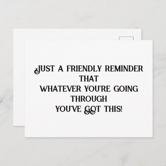 Carte postale (Devant / Derrière)