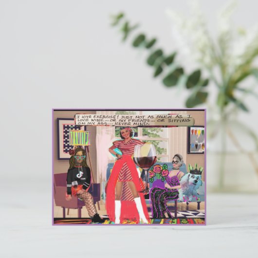 Carte postale (Debout devant)