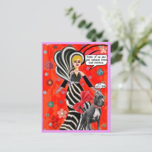 CARTE POSTALE (Debout devant)