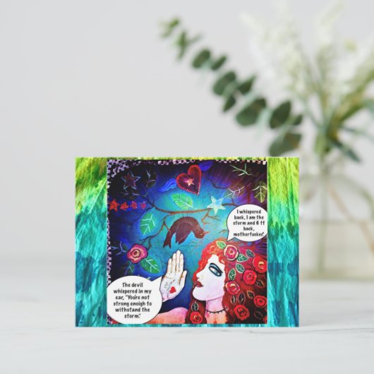 CARTE POSTALE (Debout devant)