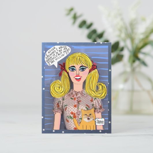 CARTE POSTALE (Debout devant)