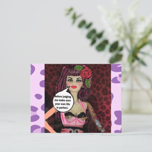 Carte postale (Debout devant)