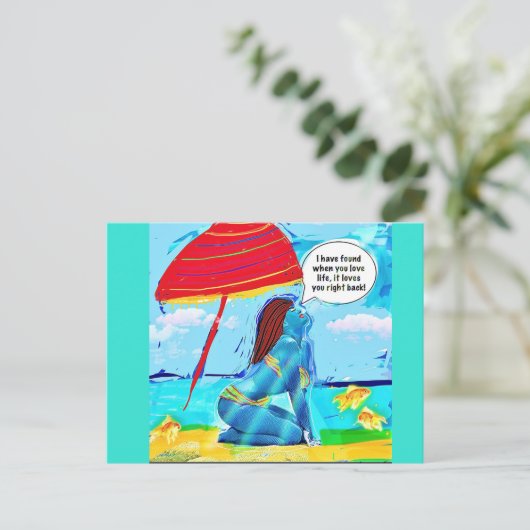 Carte postale (Debout devant)