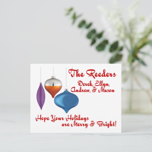 Carte postale (Debout devant)