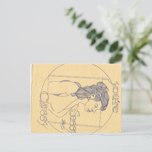 Carte postale (Debout devant)