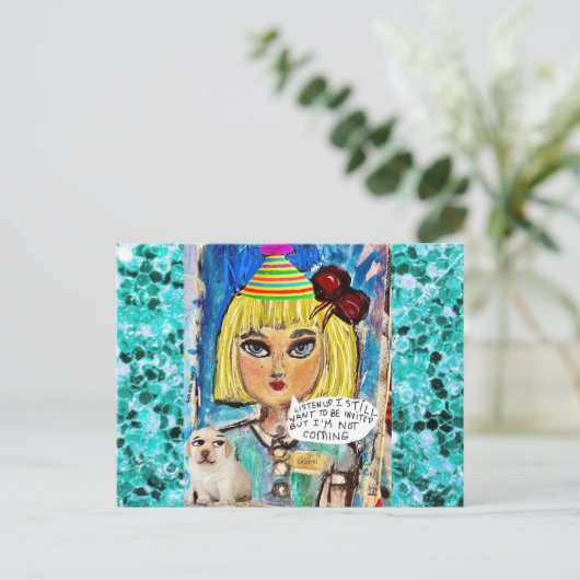 Carte postale (Debout devant)