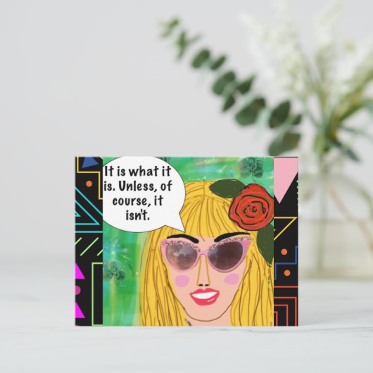 Carte postale (Debout devant)