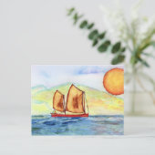 Carte postale (Debout devant)
