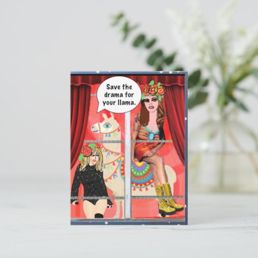 CARTE POSTALE (Debout devant)