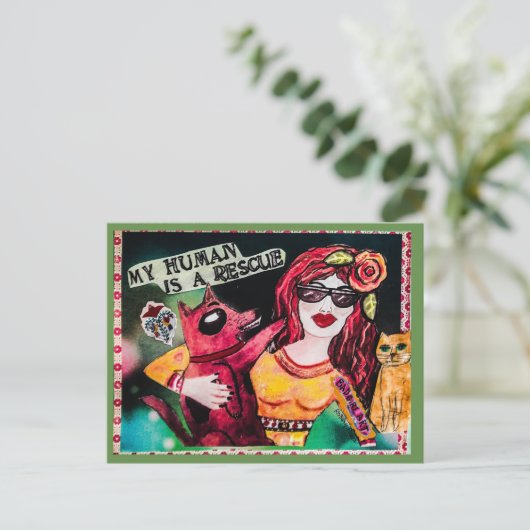 Carte postale (Debout devant)