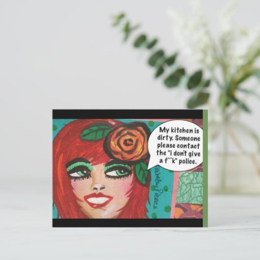 Carte postale (Debout devant)