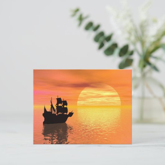 Carte postale (Debout devant)