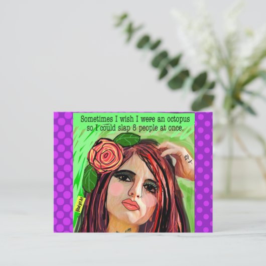 Carte postale (Debout devant)