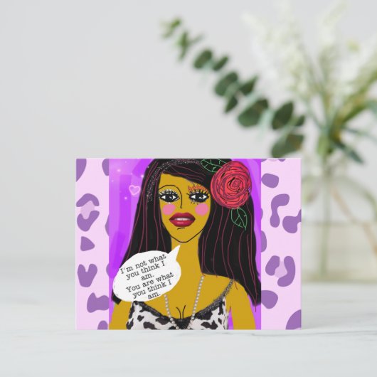 Carte postale (Debout devant)