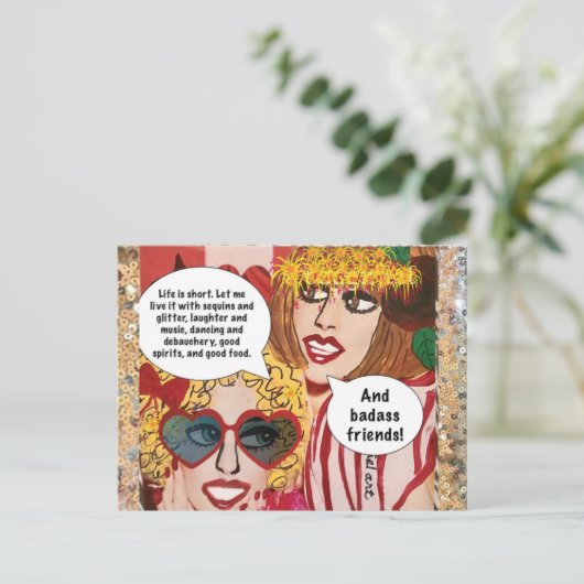 CARTE POSTALE (Debout devant)