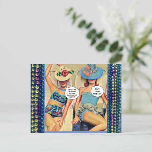 Carte postale (Debout devant)