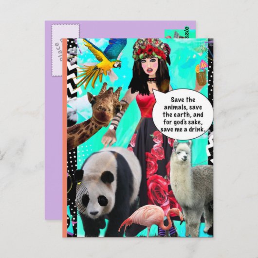 CARTE POSTALE (Devant / Derrière)