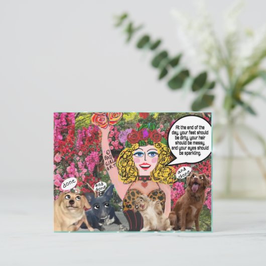 Carte postale (Debout devant)