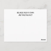Carte postale (Dos)