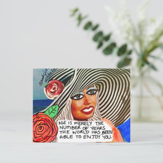 Carte postale (Debout devant)