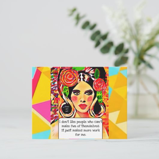 Carte postale (Debout devant)