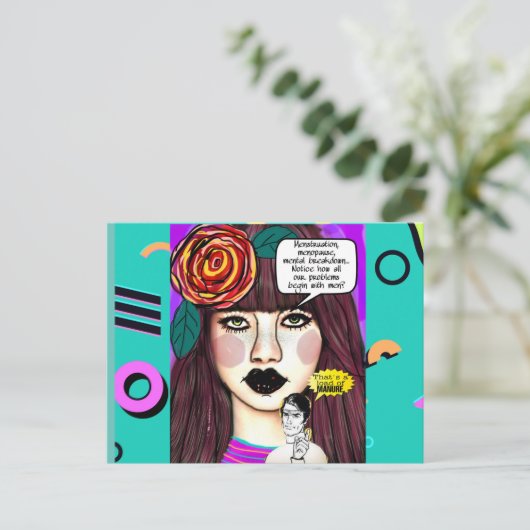 Carte postale (Debout devant)