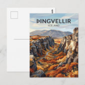 Carte Postale Þingvellir Islande (Devant / Derrière)