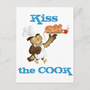 Carte Postale С cuisinier hif Owl
