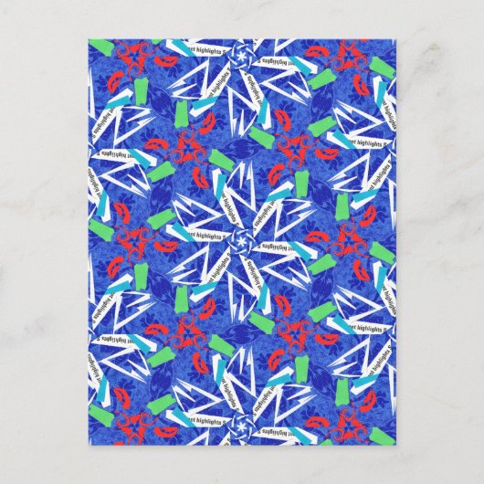 Carte Postale С flocons de neige (Devant)