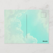 CARTE POSTALE かわいいブルーのゆるふわくまさん♡  (Dos)